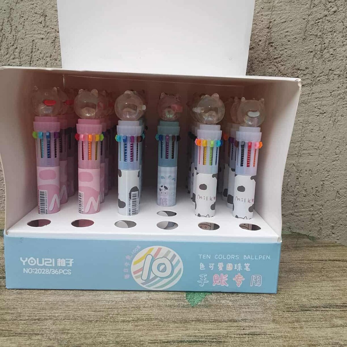 Stylos multicolores amusants