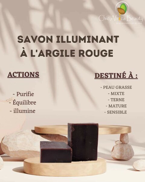 Savon facial illuminant