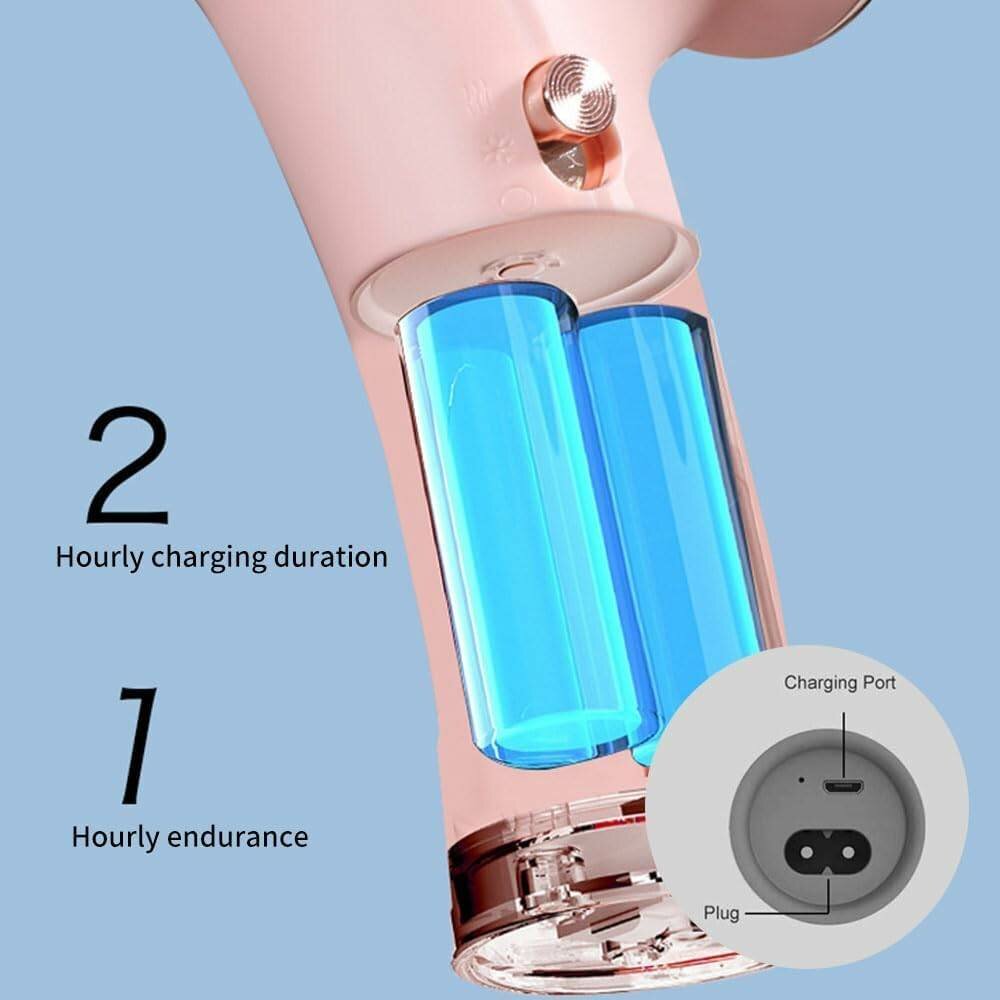 Sèche-cheveux sans fil.