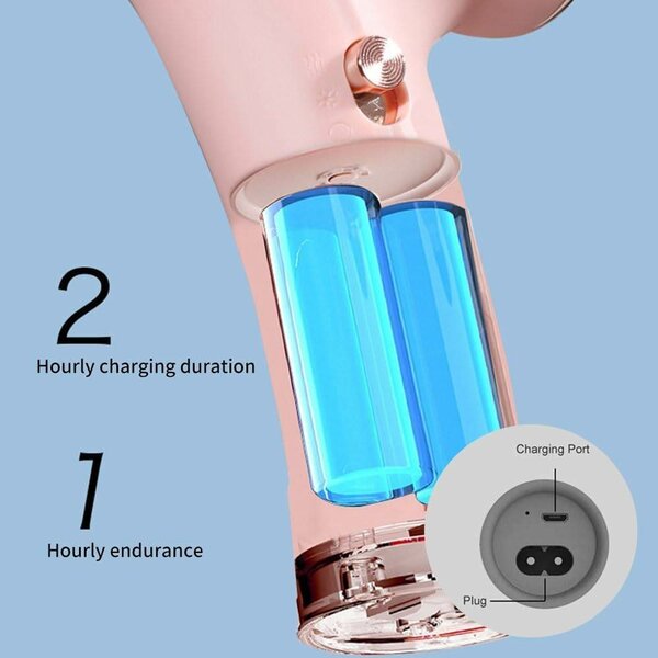 Sèche-cheveux sans fil.