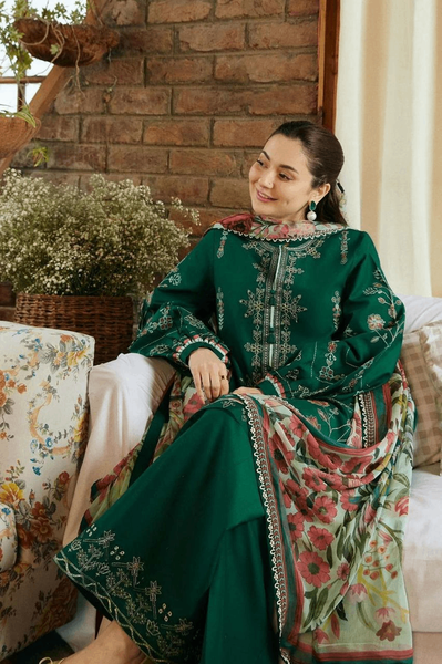 3 PCs Women's unstitched Dhanak Suit