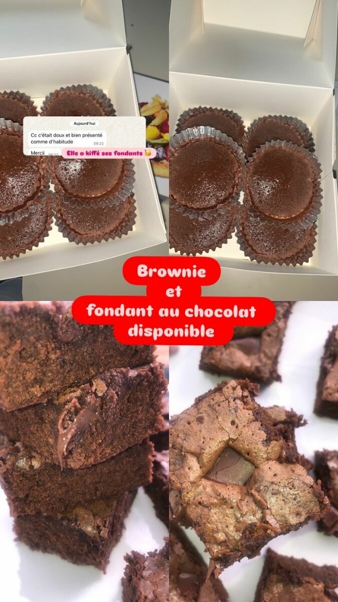 Brownie et Fondant au chocolat