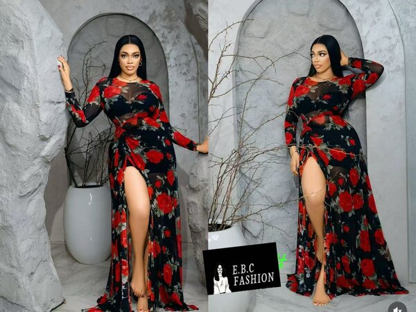 Robe longue fleurie élégante