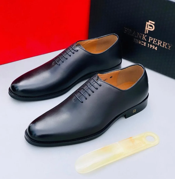 Men's shoes black Frank Perry