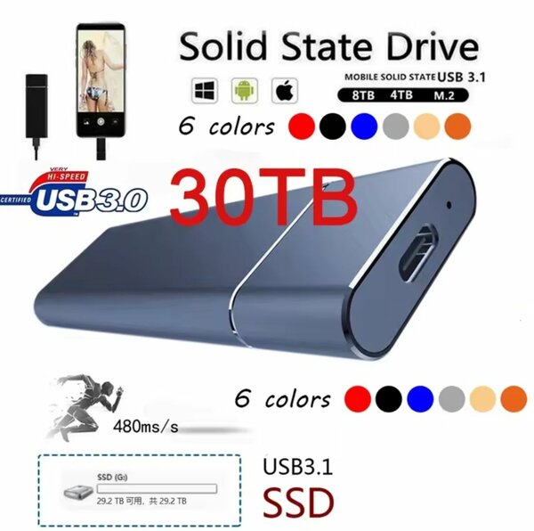 Disque dur SSD 30TB USB3.0