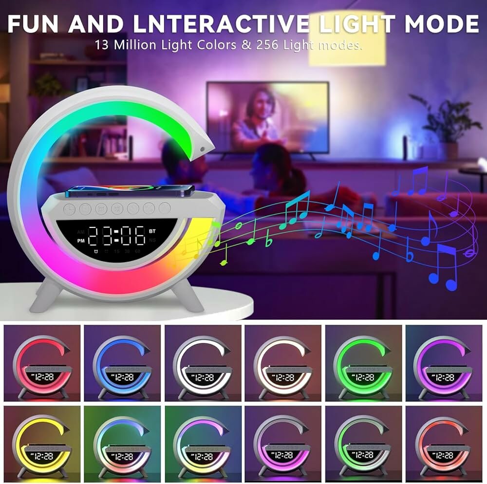 Réveil haut-parleur avec charge sans fil