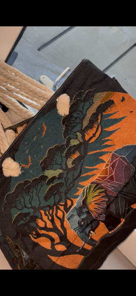 Sac élégant à fleurs brodées