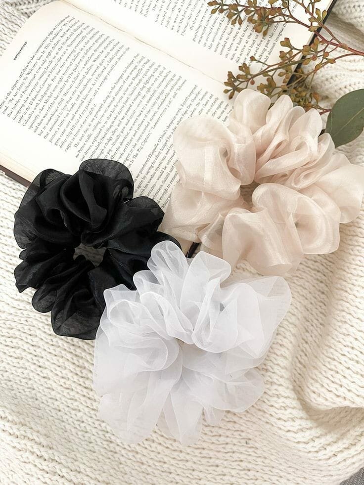 Organza scrunchies