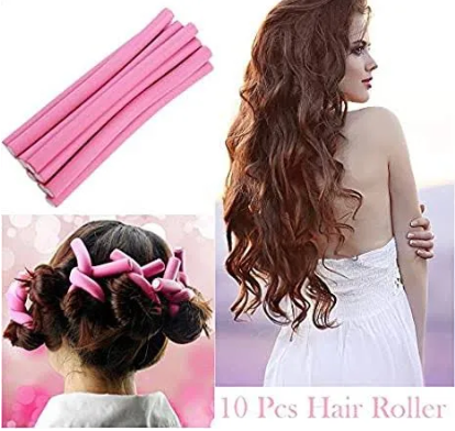 10 Pieces Hair Roller diy hair curler rods flexi roller