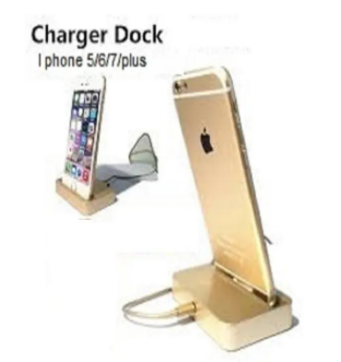 New Desktop Charging Dock Stand Charger For Apple iPhone 5/6/7/8/Plus color gold