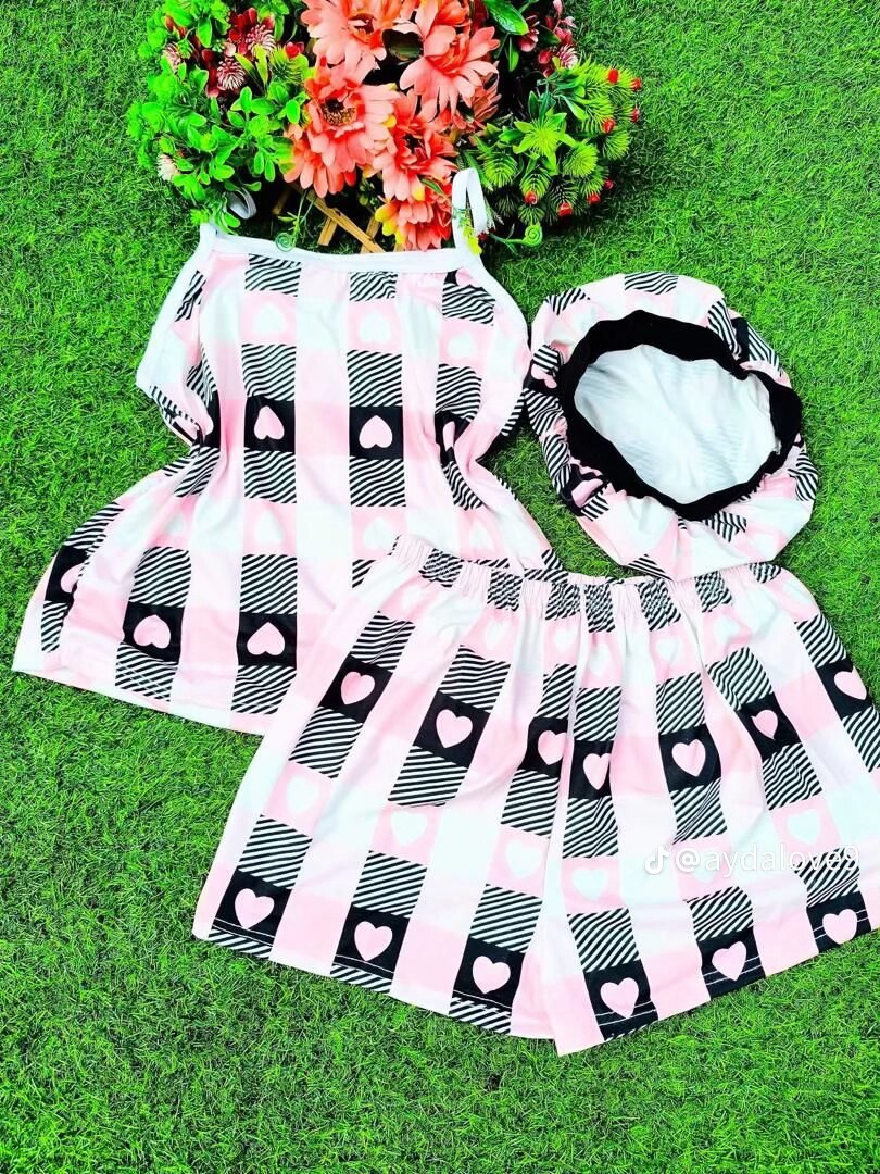 Pyjama 3en 1 Femme en Coton