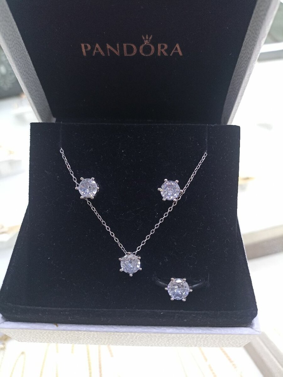 Комплект Серебро Пандора