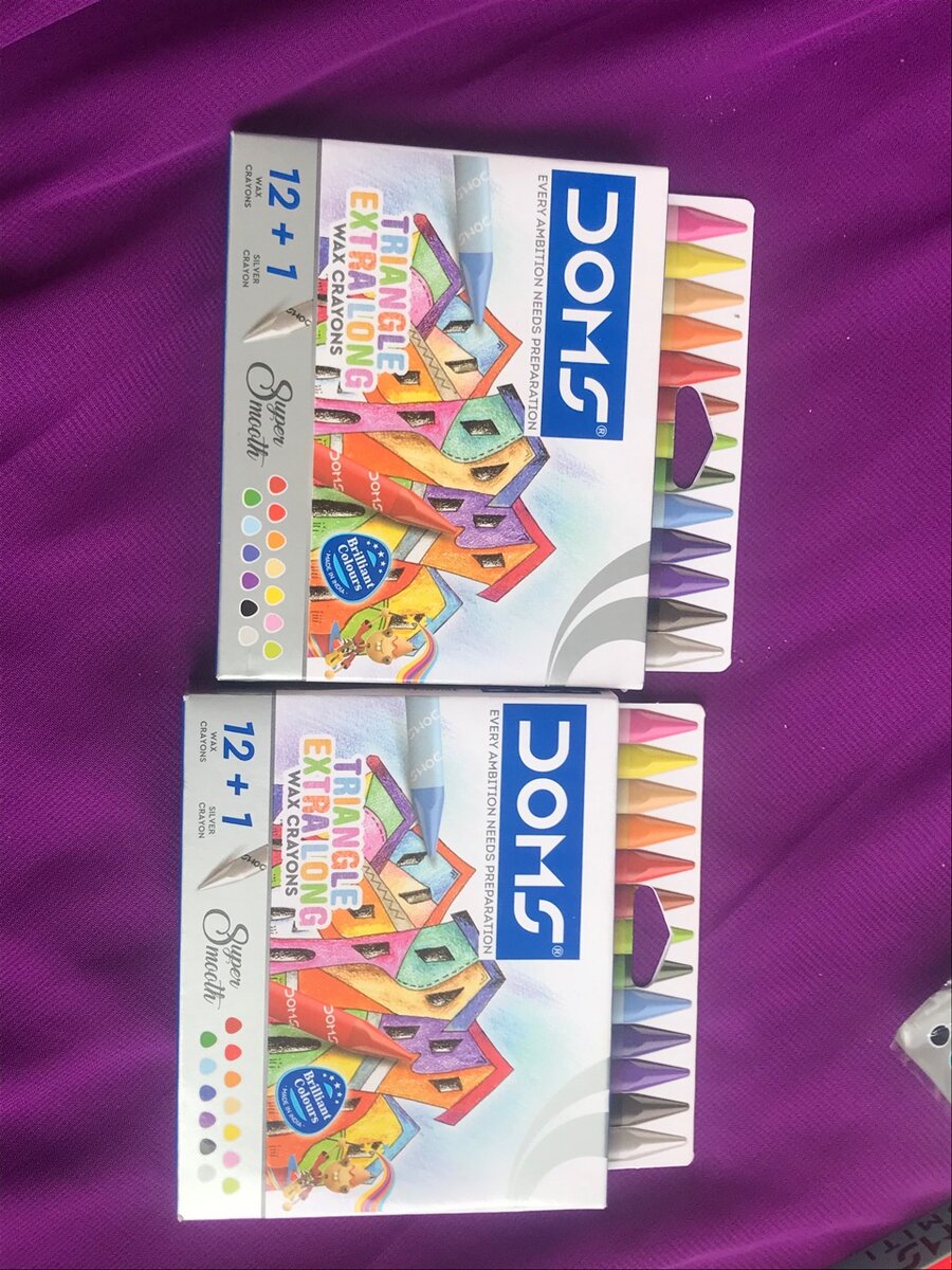 Doms Crayons Triangle 12+1