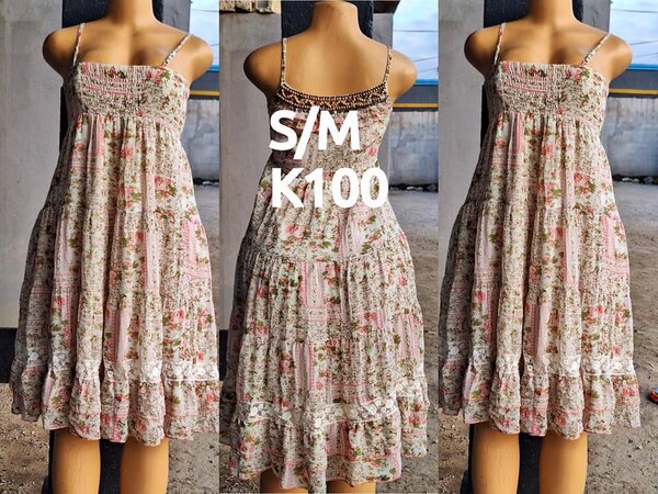 Beautiful and high-quality women's dress made of salaula silk