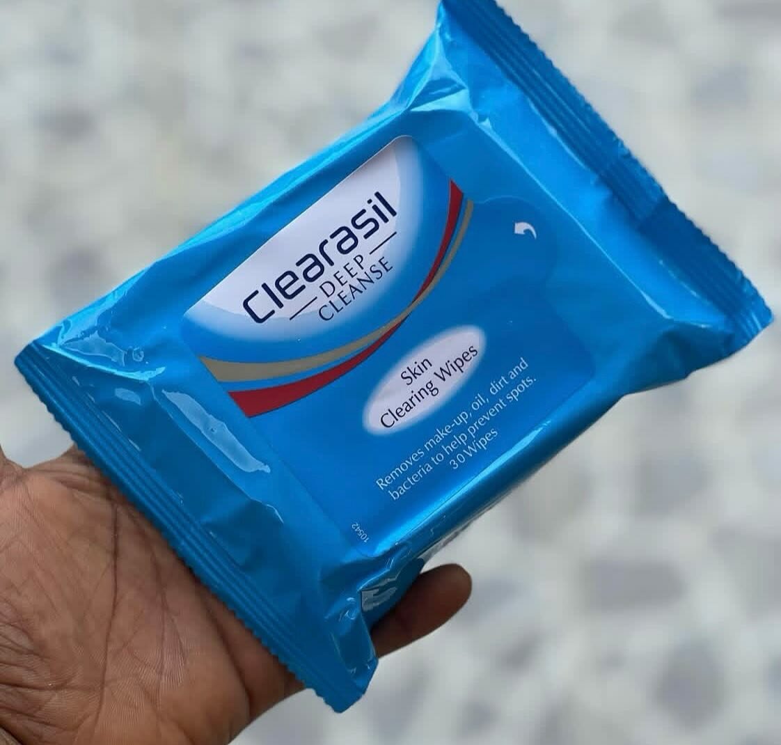 Clearasil wipes