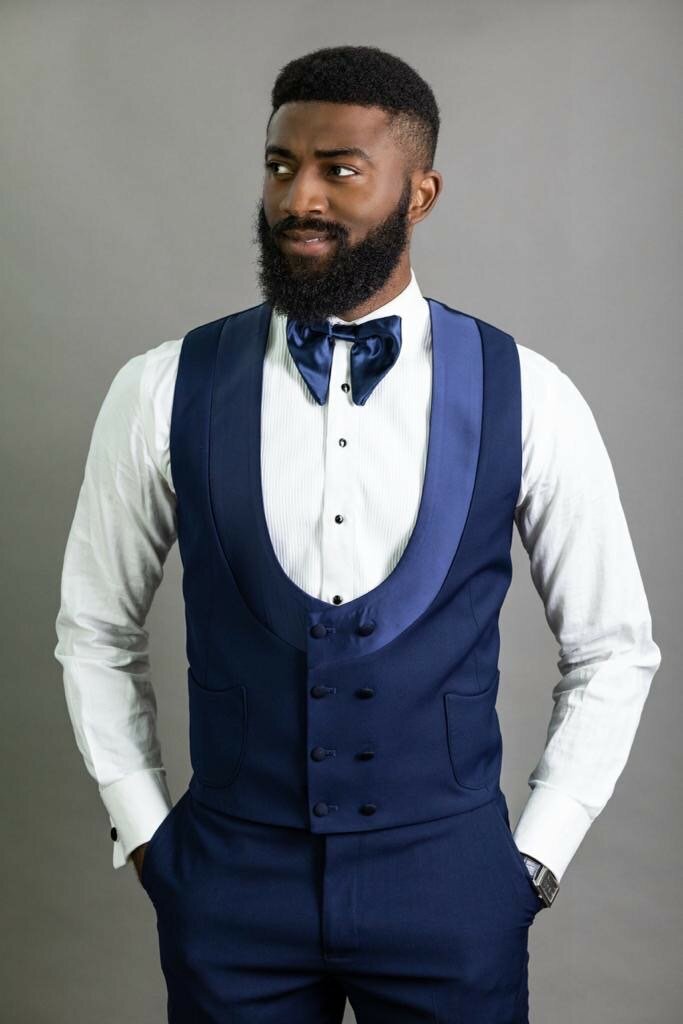 Blue/black suit  Tuxedo