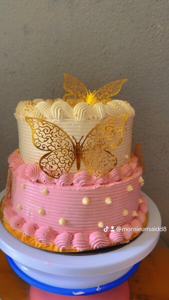 Gâteau Papillon Élégant