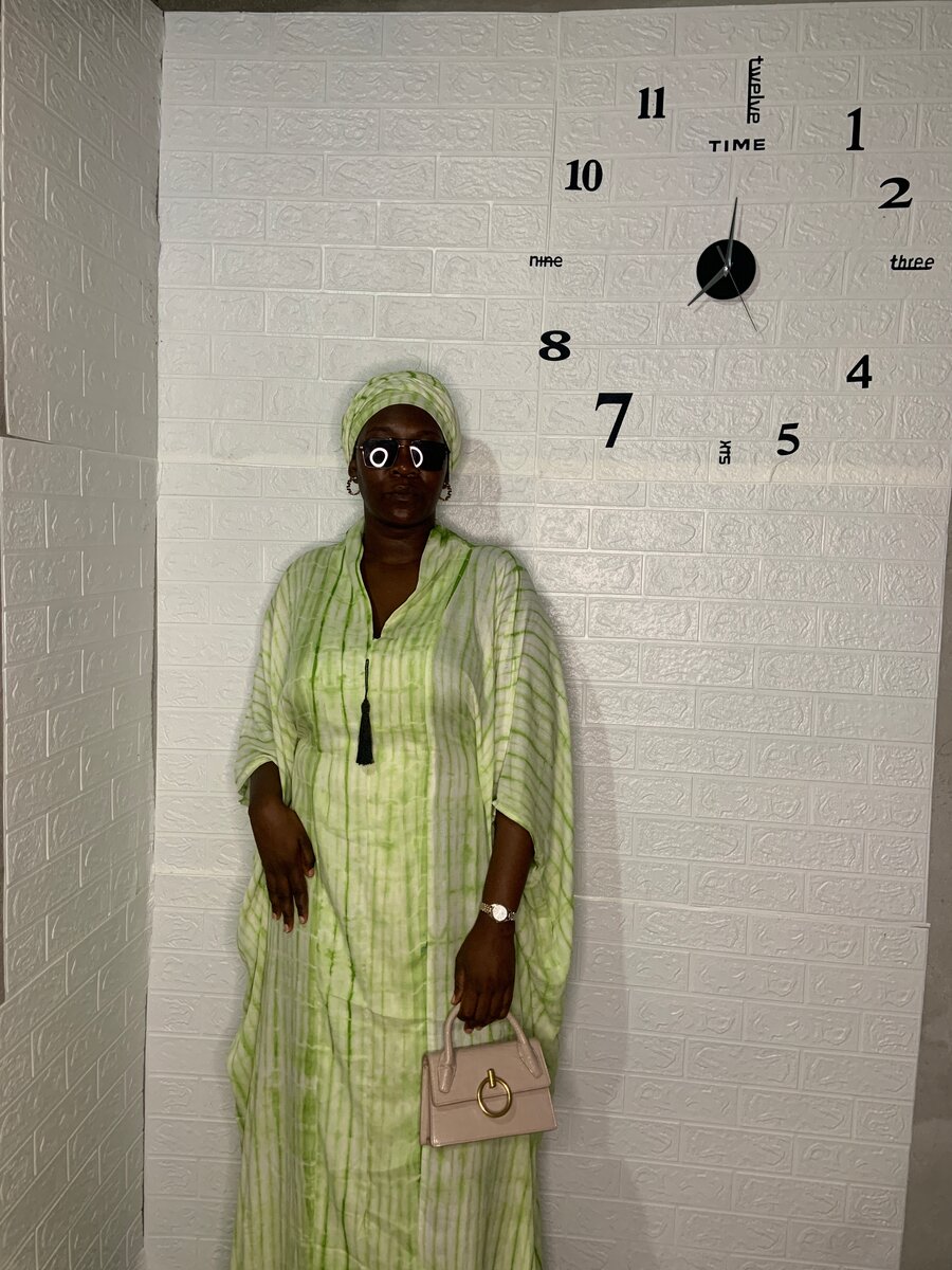 Boubou Vert Élégante