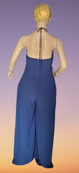 Combinaison bleu élégante
