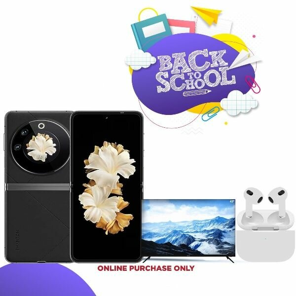 Tecno Phantom v flip 2 5g 256/8gb+ franko tv 32 and Airpod 3