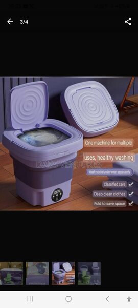 Foldable washing machine