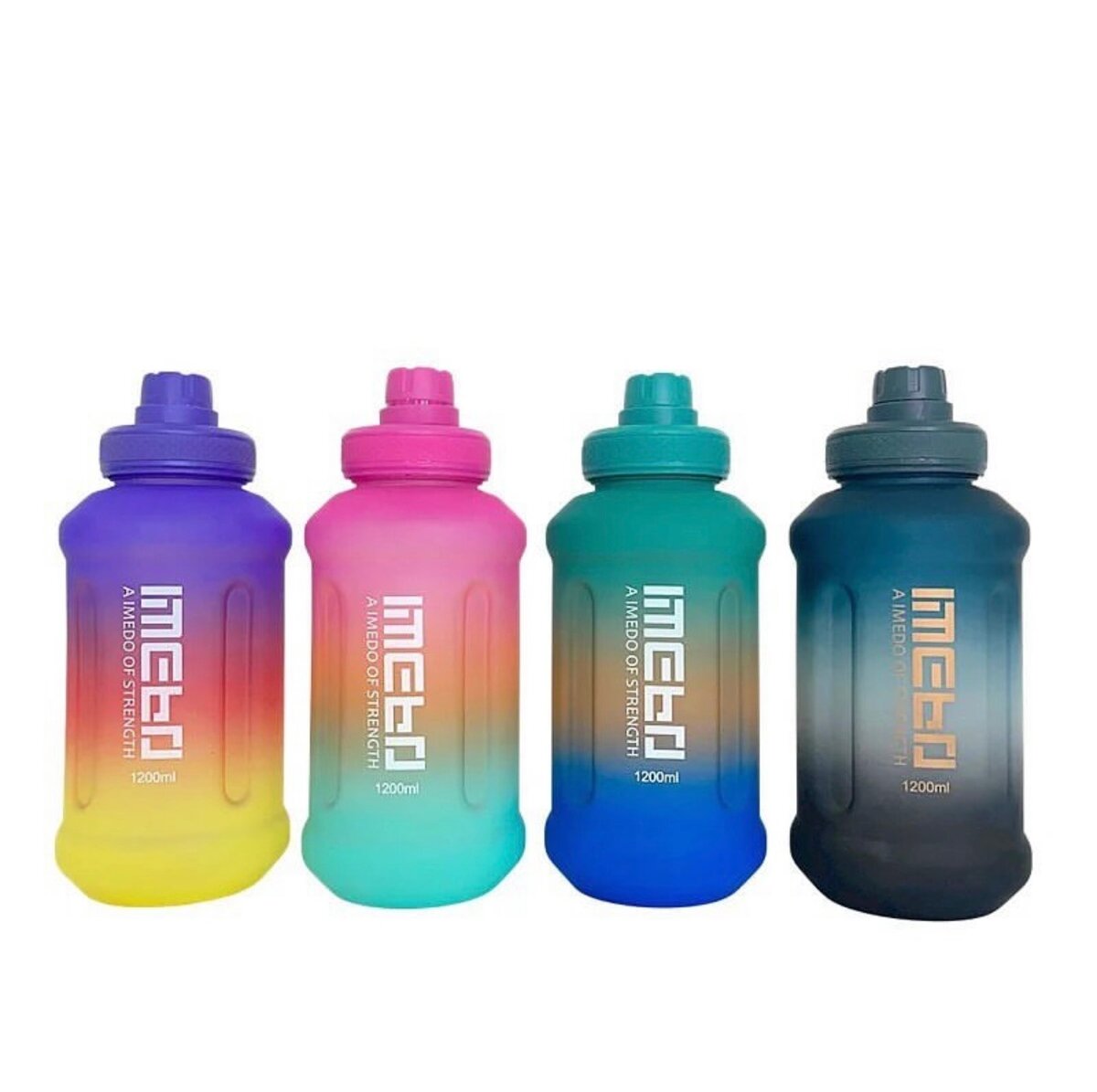 1.2 Litres Gradient Color Frosted Water Bottle
