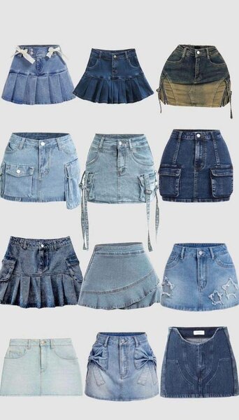 Jupes Courtes en Jean