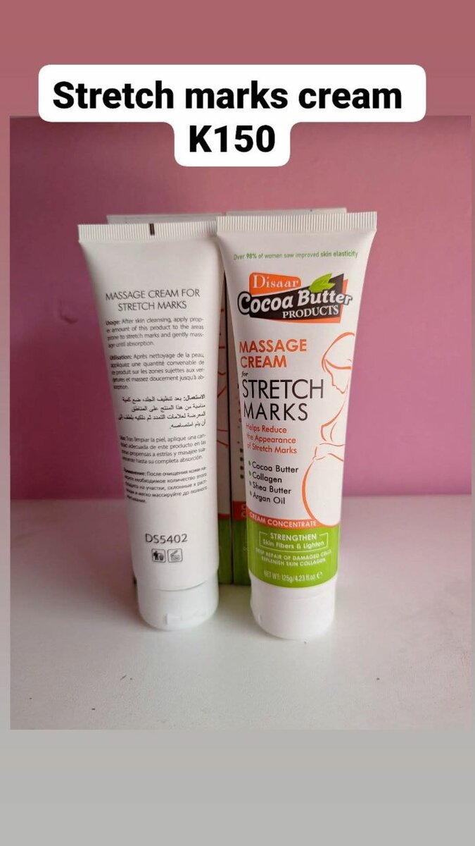 Stretch marks cream and oil
