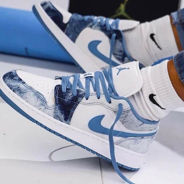 Baskets Denim et Blanc Style Urbain