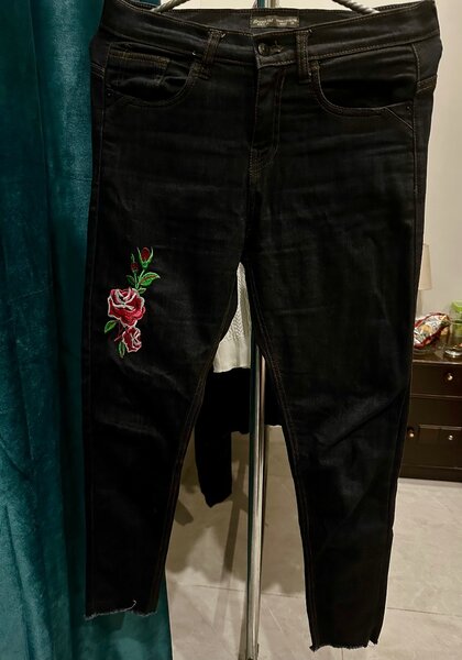Dark blue jeans
