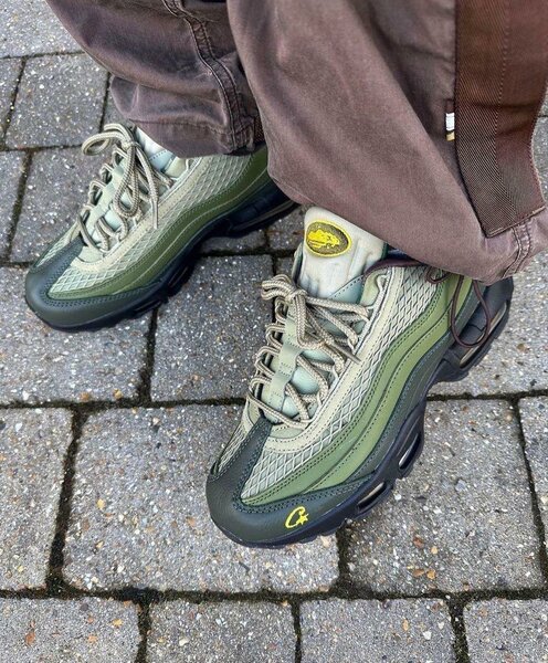 Baskets Air Max vertes homme