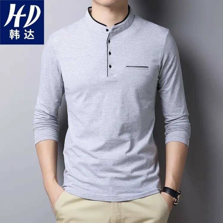Chemise Homme Col Mao Élégante
