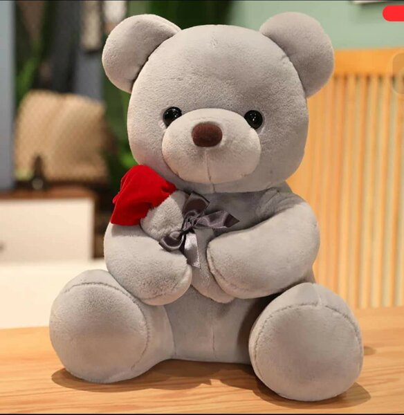 Peluche Ours avec Fleur Câlinante