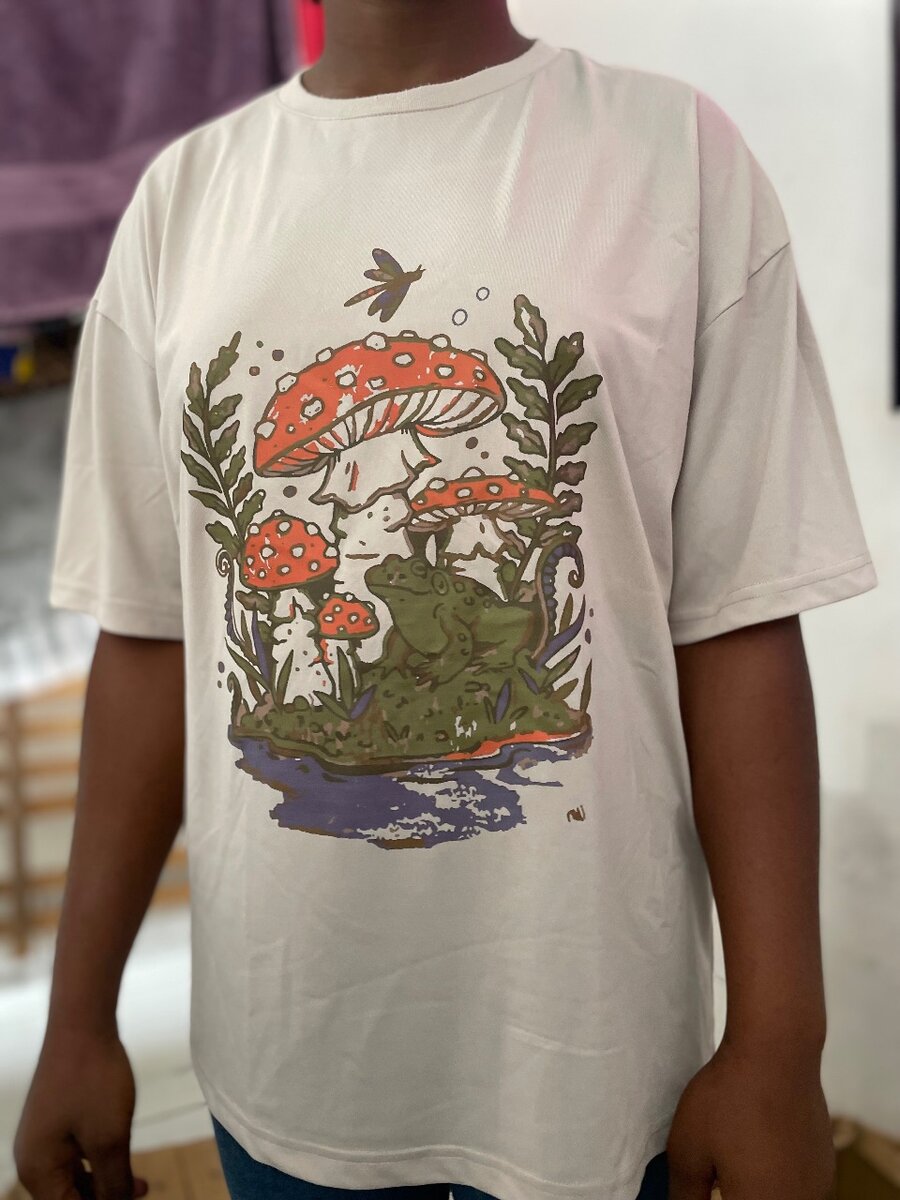 T-shirt imprimé champignons