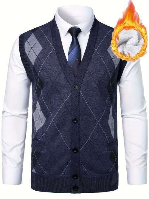 Gilet sans manches en tricot pour homme