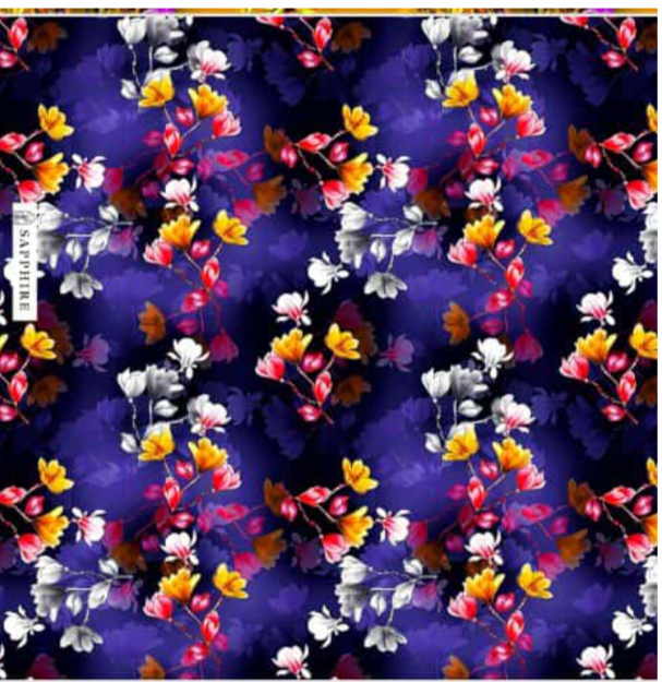 Sapphire 2pc print khaddar