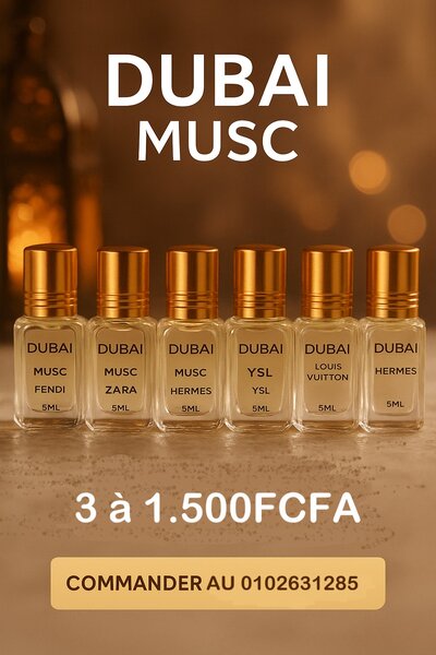 3 Mini Parfums Musc Dubai