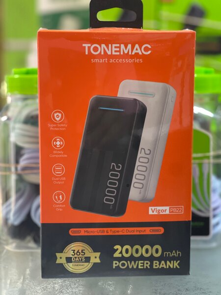 Power Bank 20000mAh TONEMAC