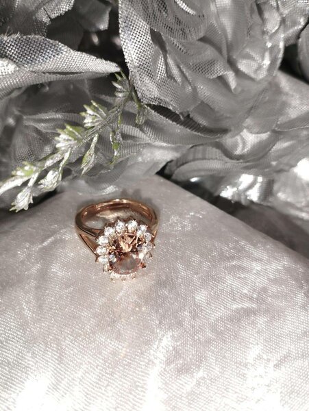 Rose Gold Morganite Ring