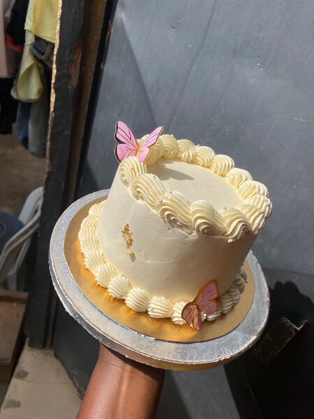 Gâteau Vanille Papillon