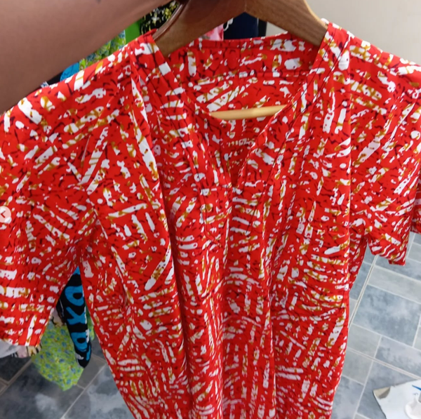 Casual Men Shirt in African print.