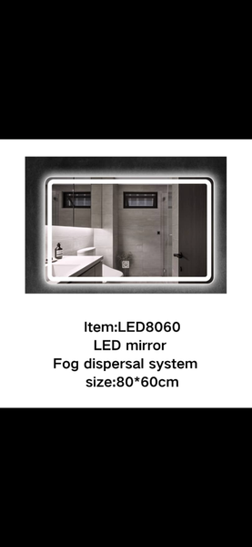 Miroir LED Anti-Buée 80x60cm