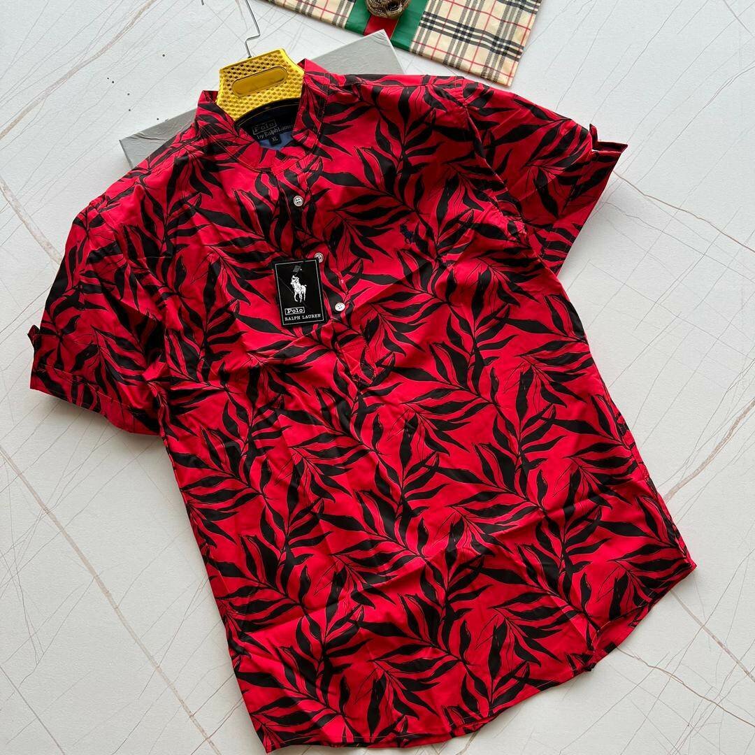 Polo Linen Flower Shirt