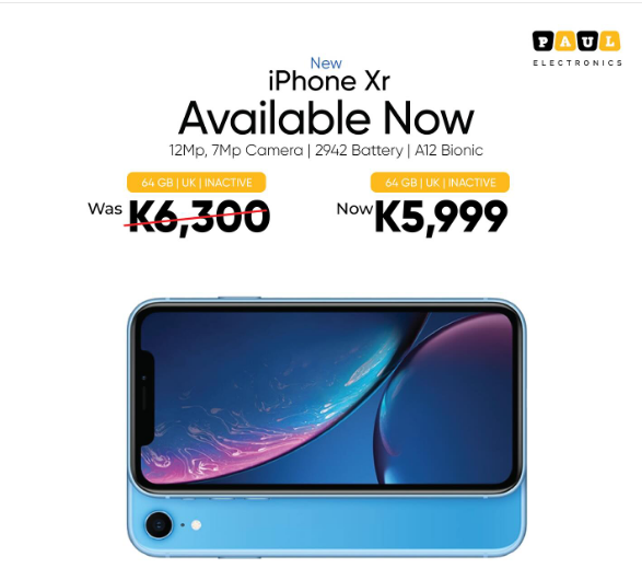 Iphone XR in blue color 