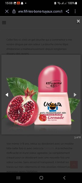 Déodorant Ushuaïa Grenade 48H