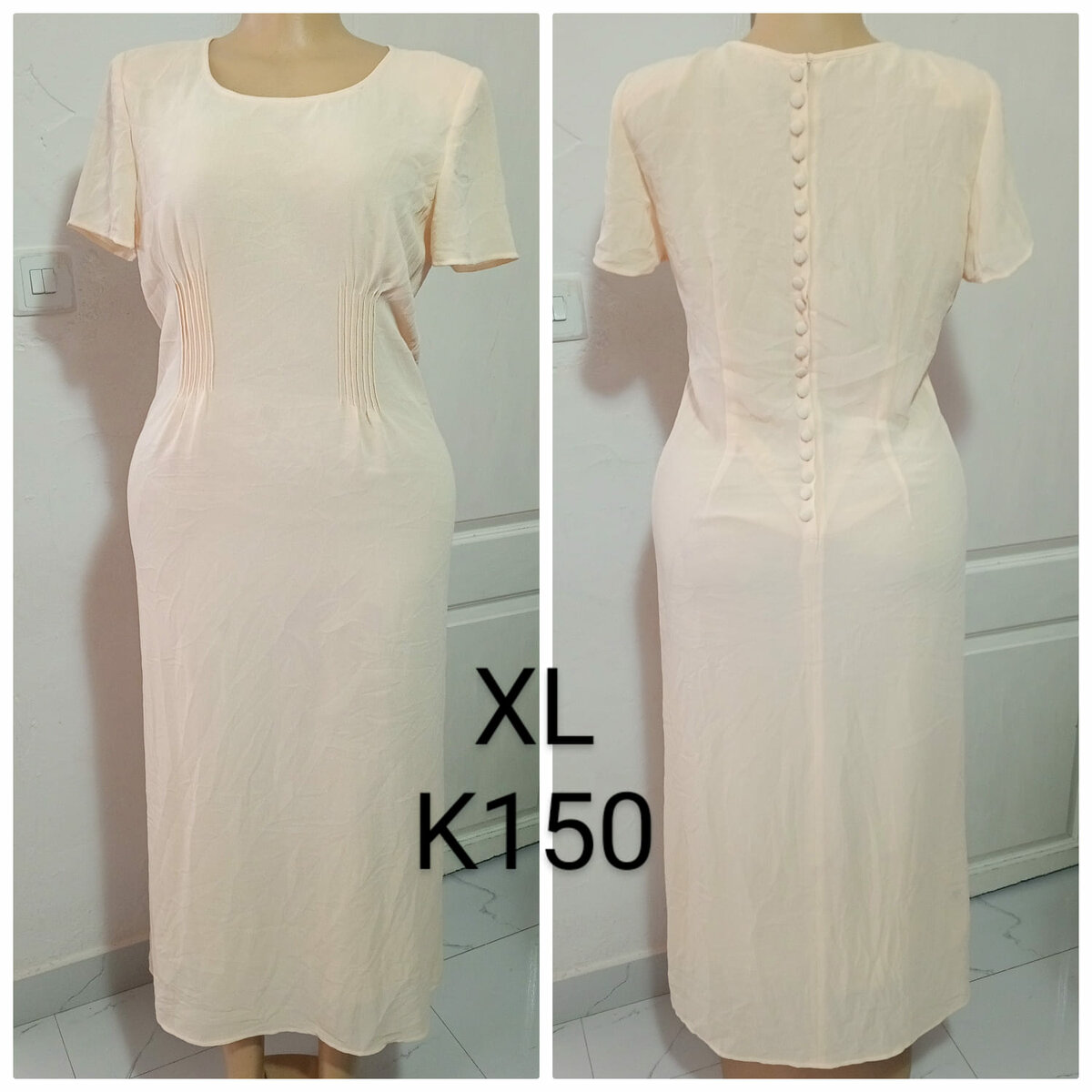 Women's light long dress, size XL