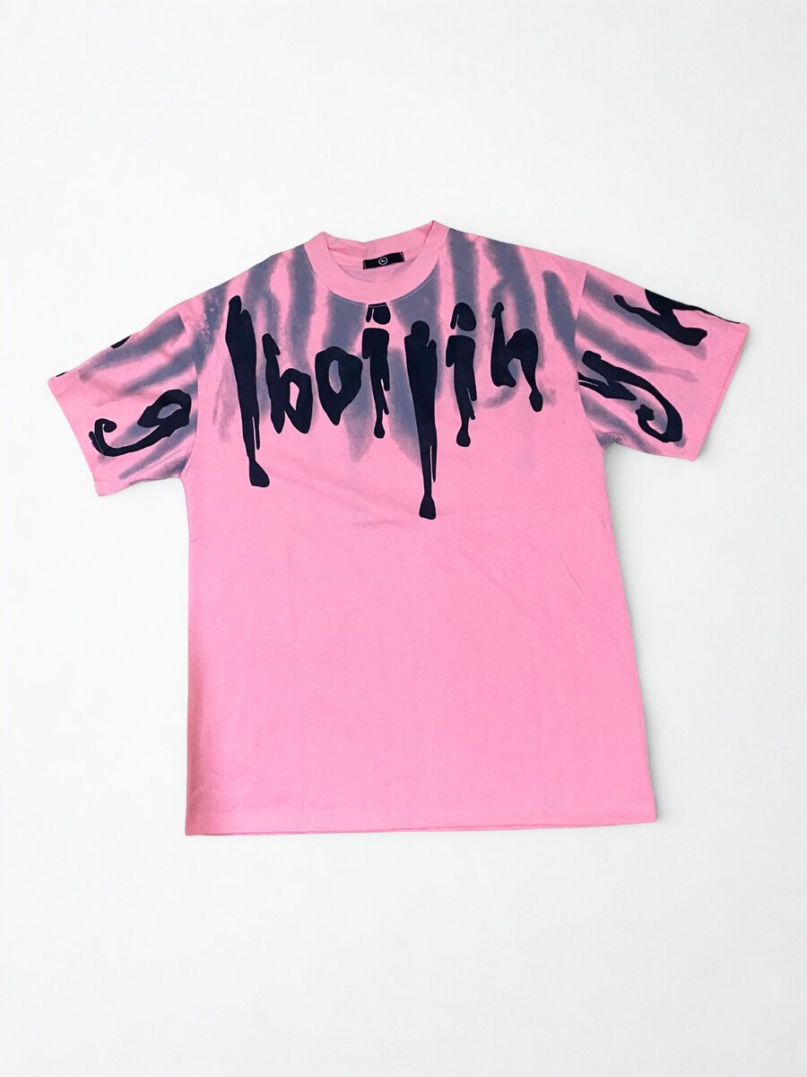 T-shirt rose graphique homme