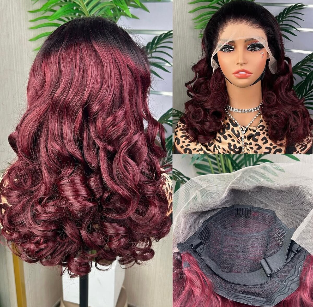 Perruques rebondies frontal 18