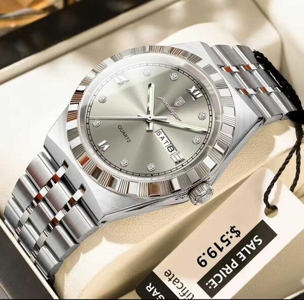 Montre en Acier Inoxydable Élégante