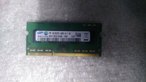 Память для ноутбука Samsung DDR3 1GB 10600 1333Mnz